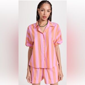 Xirena matching stripped short and top set, size M